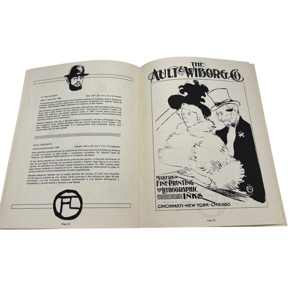 Henri De Toulouse-Lautrec Adult Coloring Book 1979 Art Institute of Chicago - Picture 7 of 8